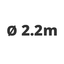 Ø2,2m